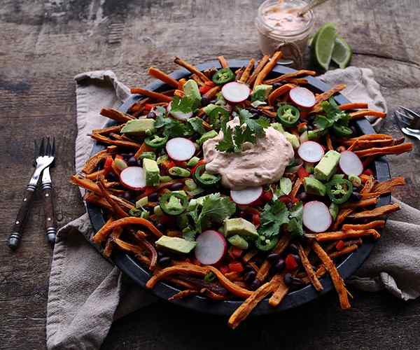 Photo of - Fully Loaded Sweet Potato Fries