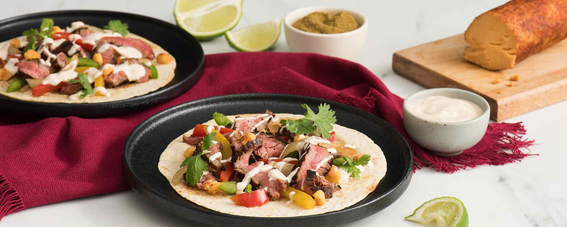 Photo for - Plaque de fajitas au steak, miel et chipotle