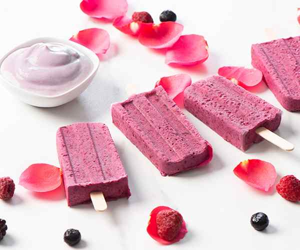 Photo of - Summer Berry Protein Popsicles