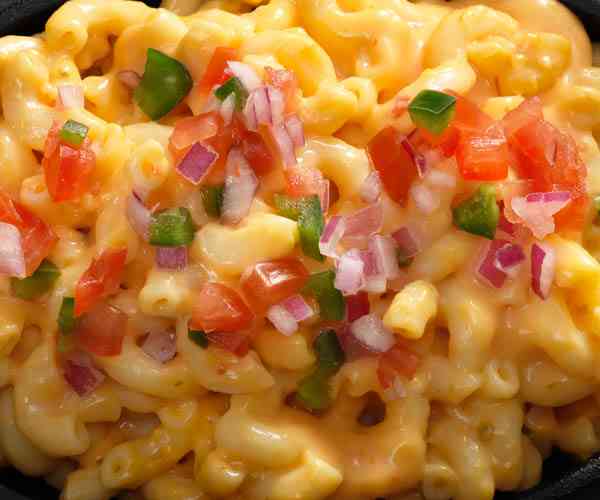 Photo of - Macaroni au fromage et salsa con queso