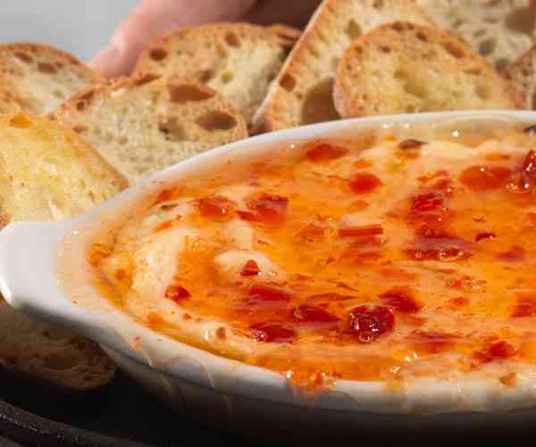Photo of - Sweet and Spicy Goat Cheese and Red Pepper Baked Dip