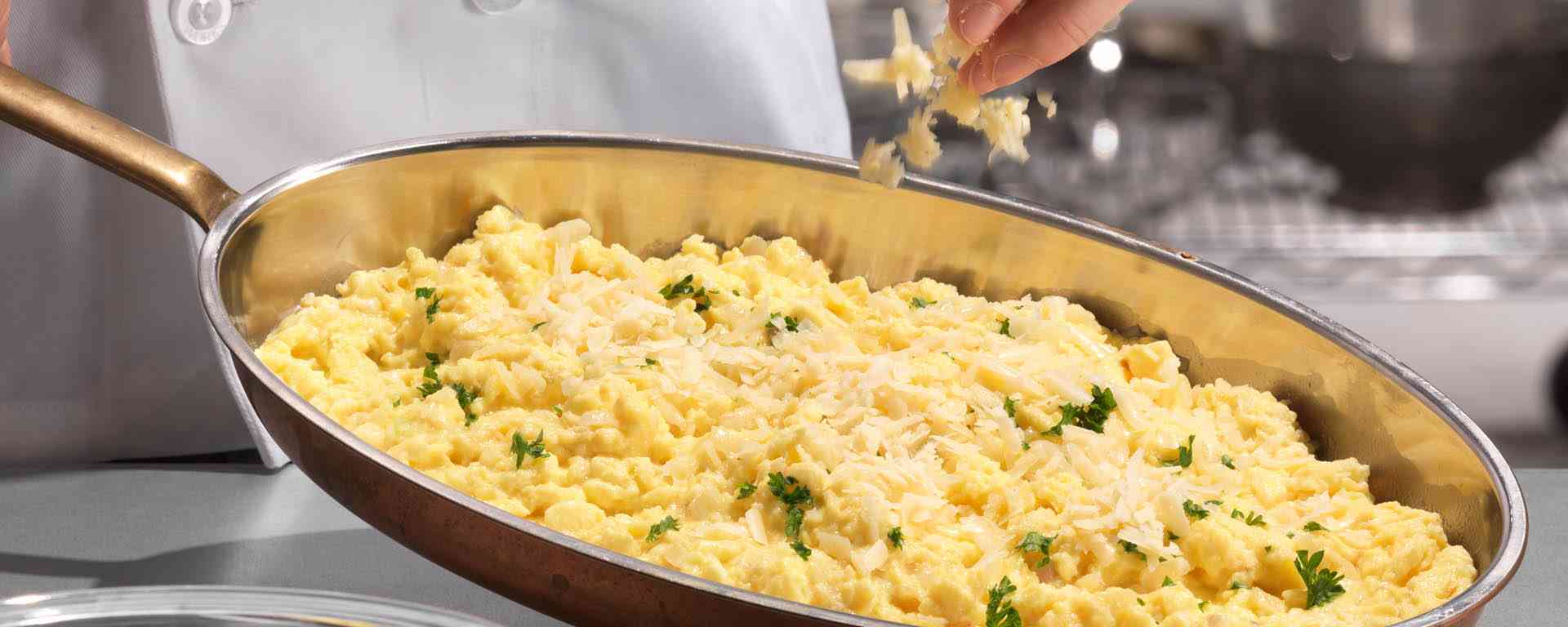 Photo of - Fluffy Egg and Cheddar Scramble