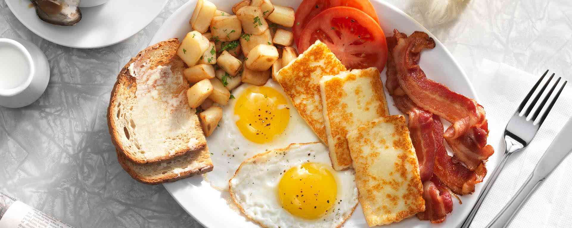 Photo of - Classic Diner Breakfast with Halloumi