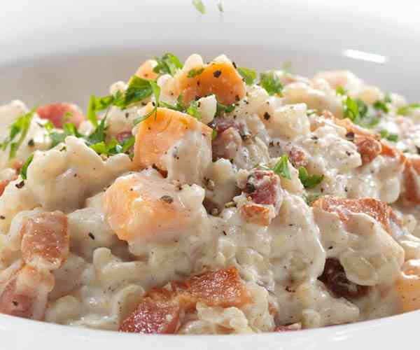 Photo of - Risotto de patates douces et fromage de chèvre