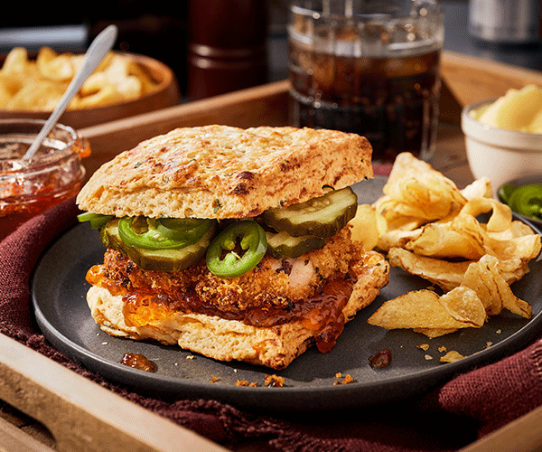 Photo of - Crispy Chicken & Spicy Biscuit Sliders