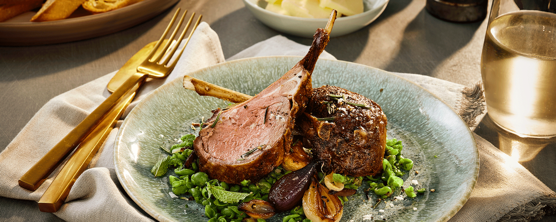 Photo of - Butter Braised Rack of Lamb