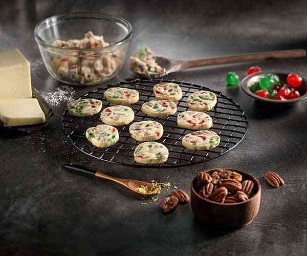 Photo of - Cherry Pecan Shortbread Rounds