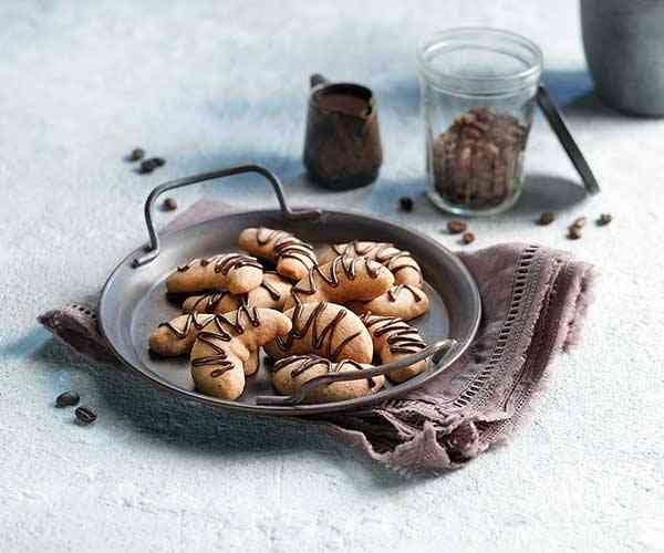 Photo of - Chocolate Espresso Shortbread Crescents