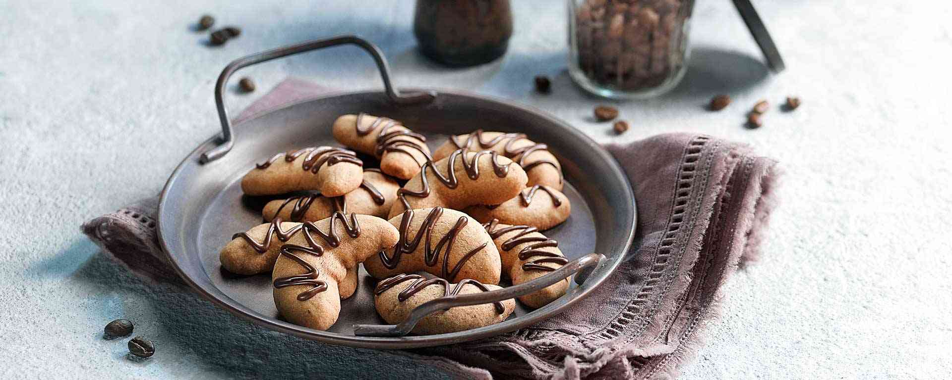 Photo of - Chocolate Espresso Shortbread Crescents