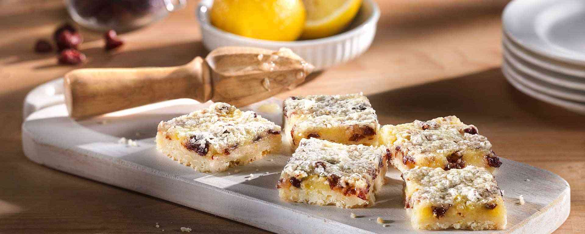 Photo of - Lemon Cranberry Squares